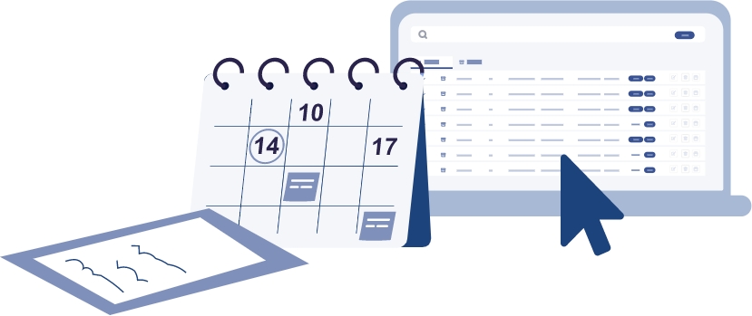 Gestión de la agenda en residencias